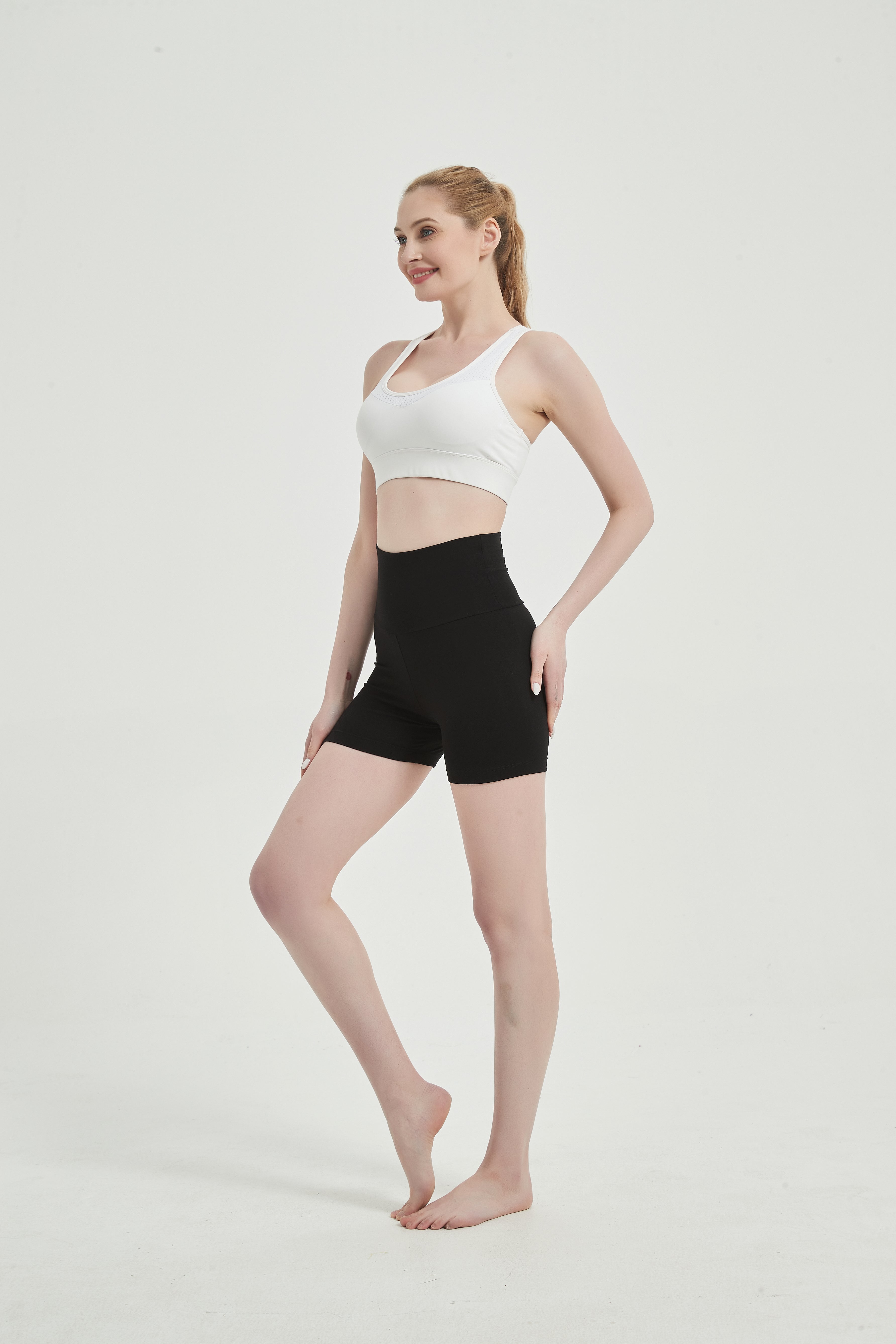 Women's High-Waist Yoga Shorts – 4" Inseam